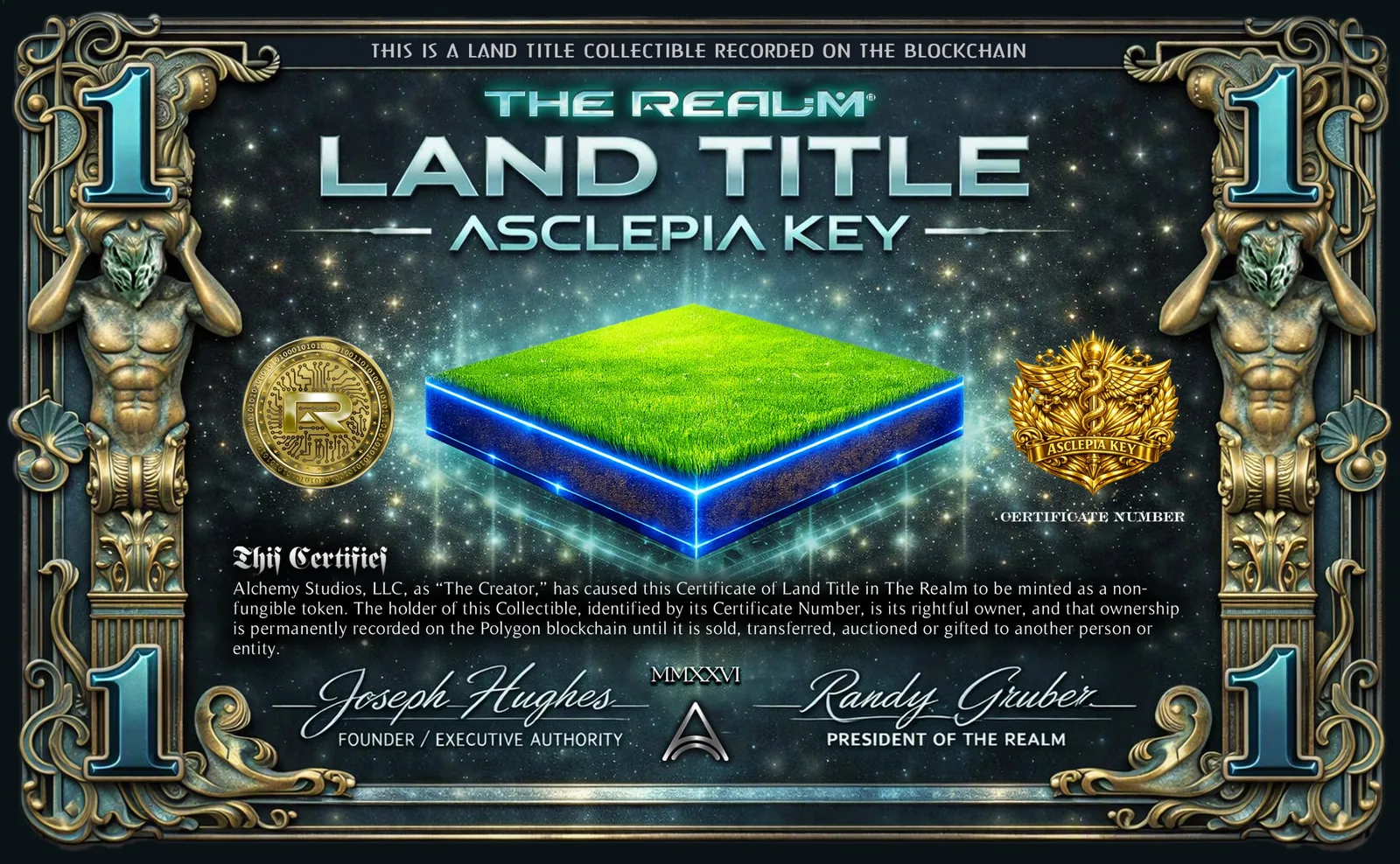 Asclepia Key Land Title certificate